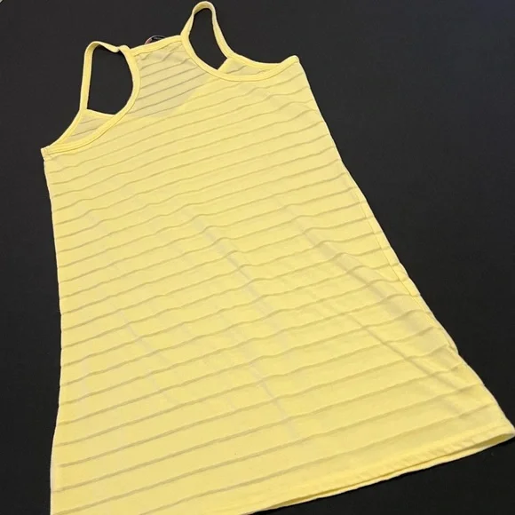 Butter Yellow Striped Bluenotes Women's Tank Top Medium - Picture 3 of 5